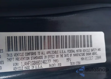 2011 Jeep Patriot Sport z USA, uszkodzony, nr VIN 1J4NF1GB0BD146177